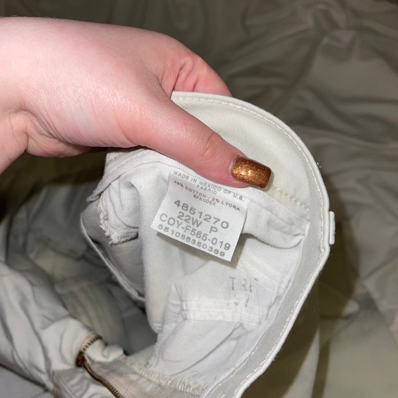 Cream Lee Straight Leg Pants - Picture 9 of 9